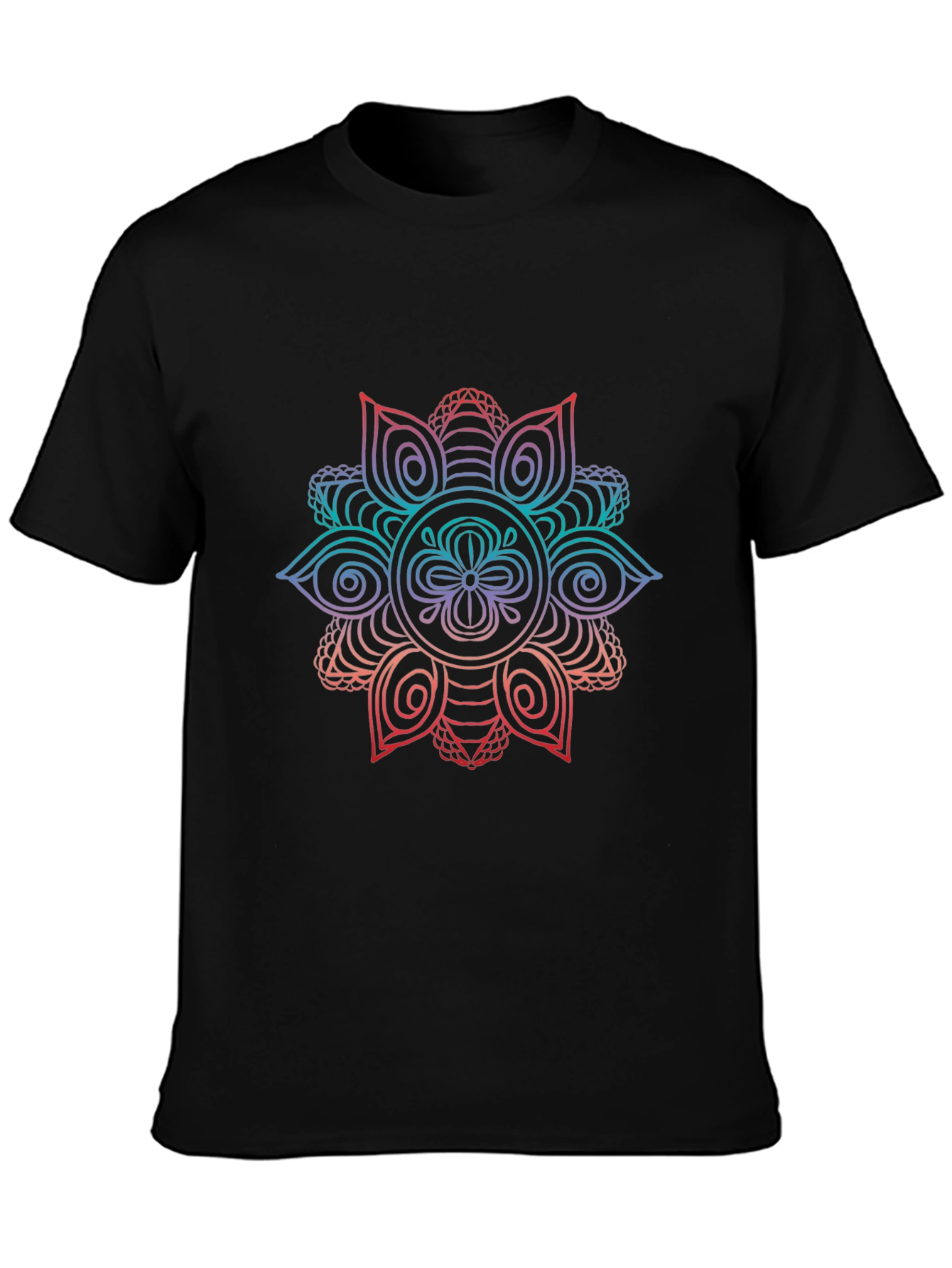 Mandala Graphic Black T-Shirt