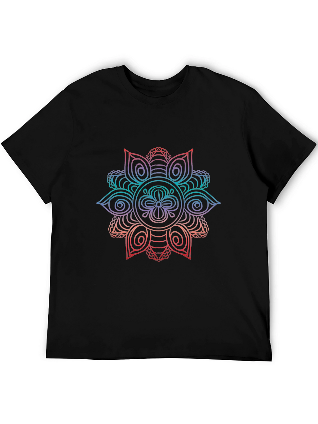 Mandala Graphic Black T-Shirt
