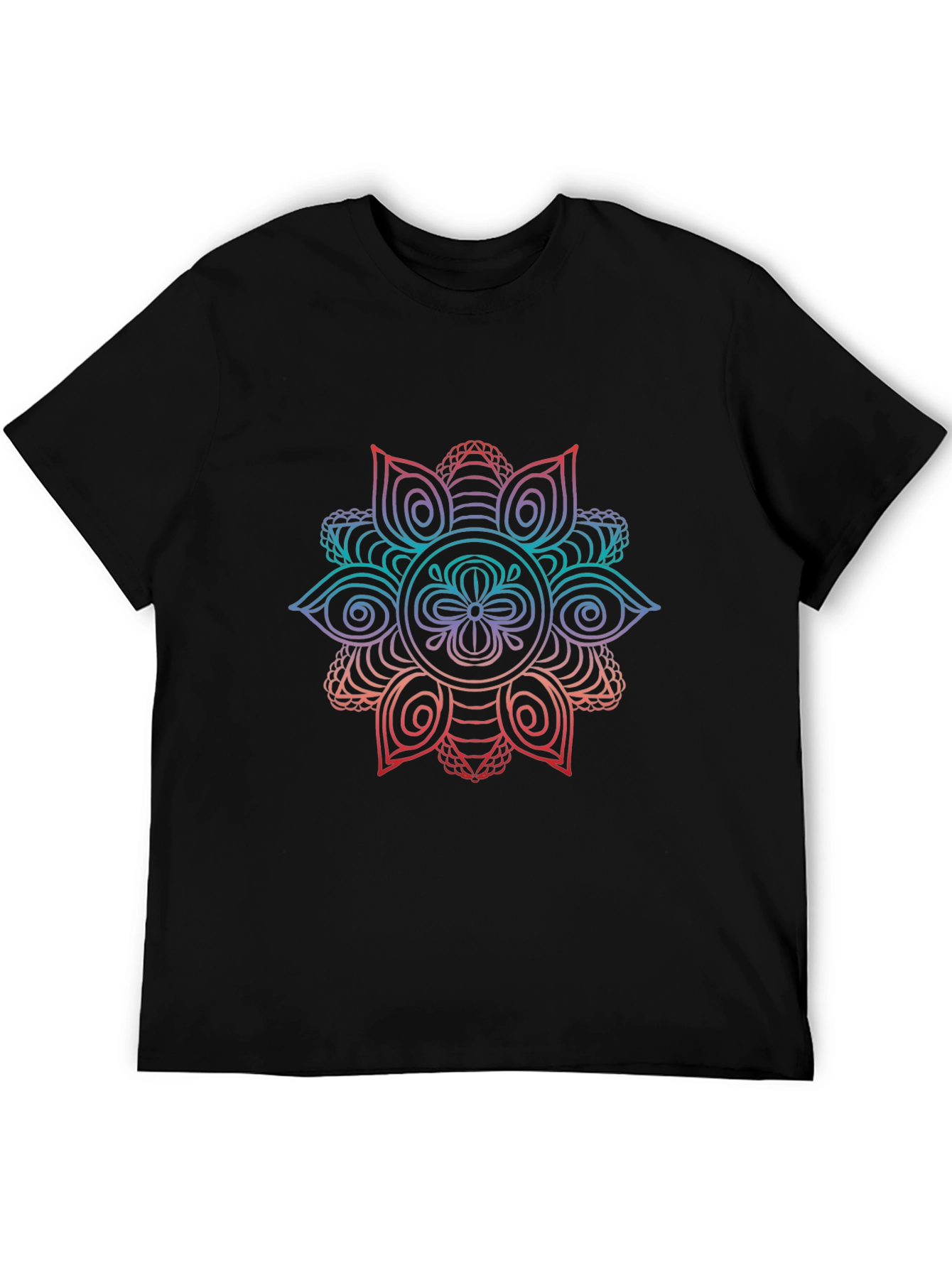 Mandala Graphic Black T-Shirt