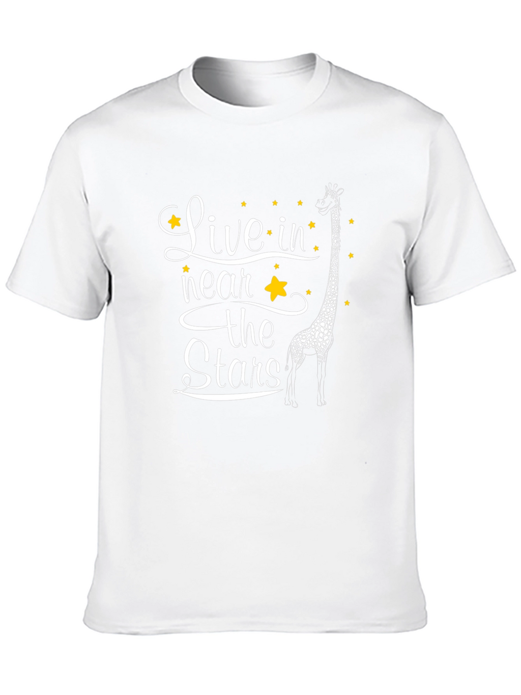 Live in the Stars Giraffe Graphic T-Shirt