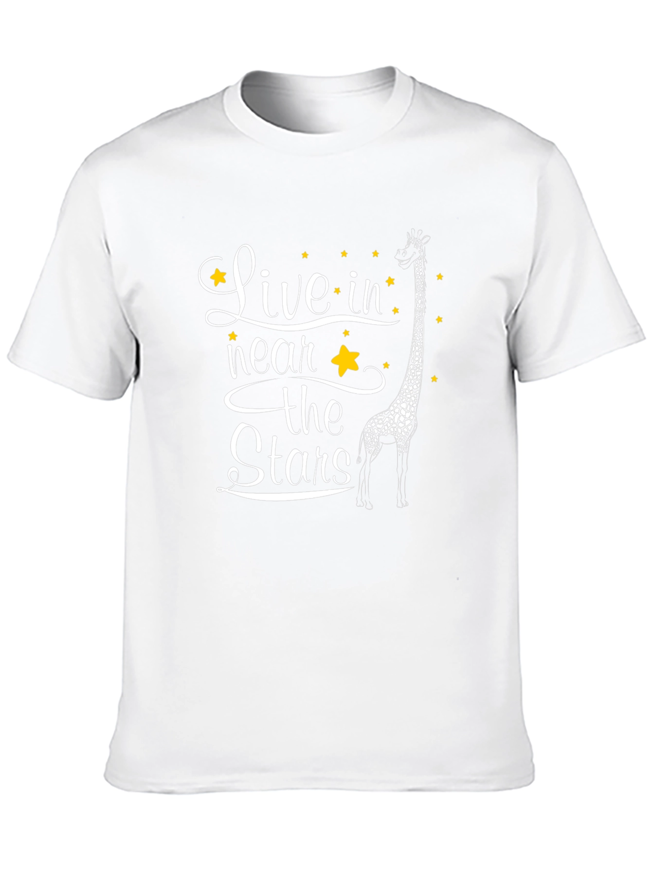 Live in the Stars Giraffe Graphic T-Shirt