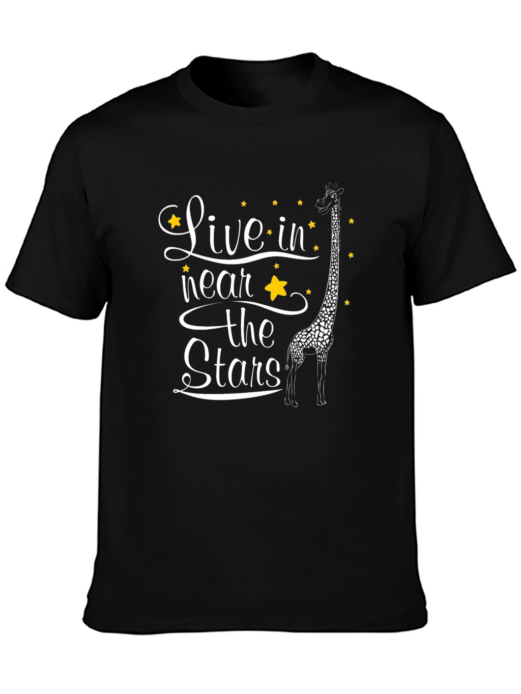 Live in the Stars Giraffe Graphic T-Shirt