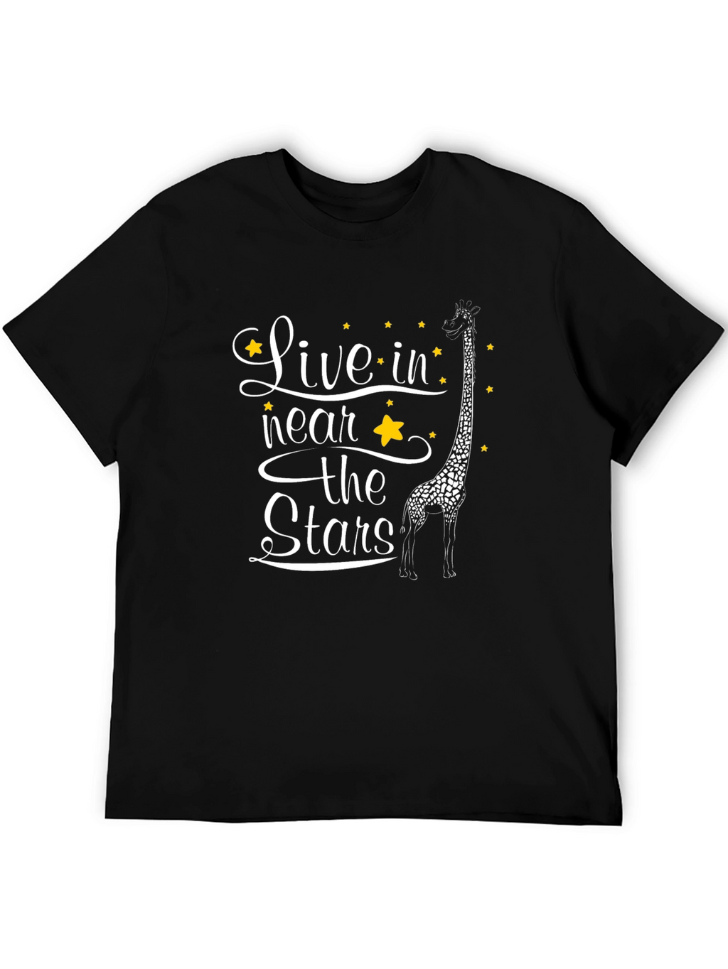 Live in the Stars Giraffe Graphic T-Shirt