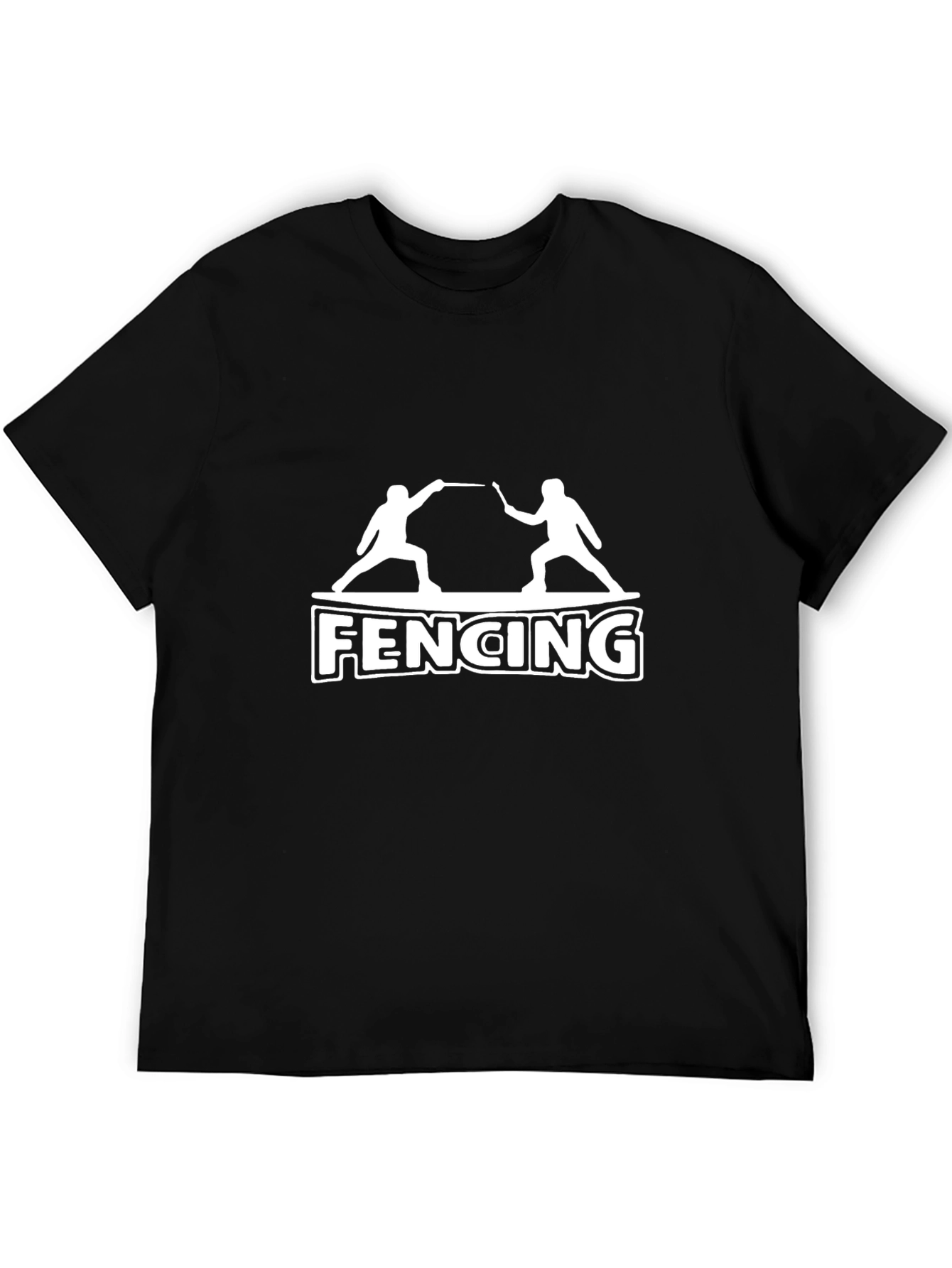 Fencing Graphic Tee | Black Sport Shirt