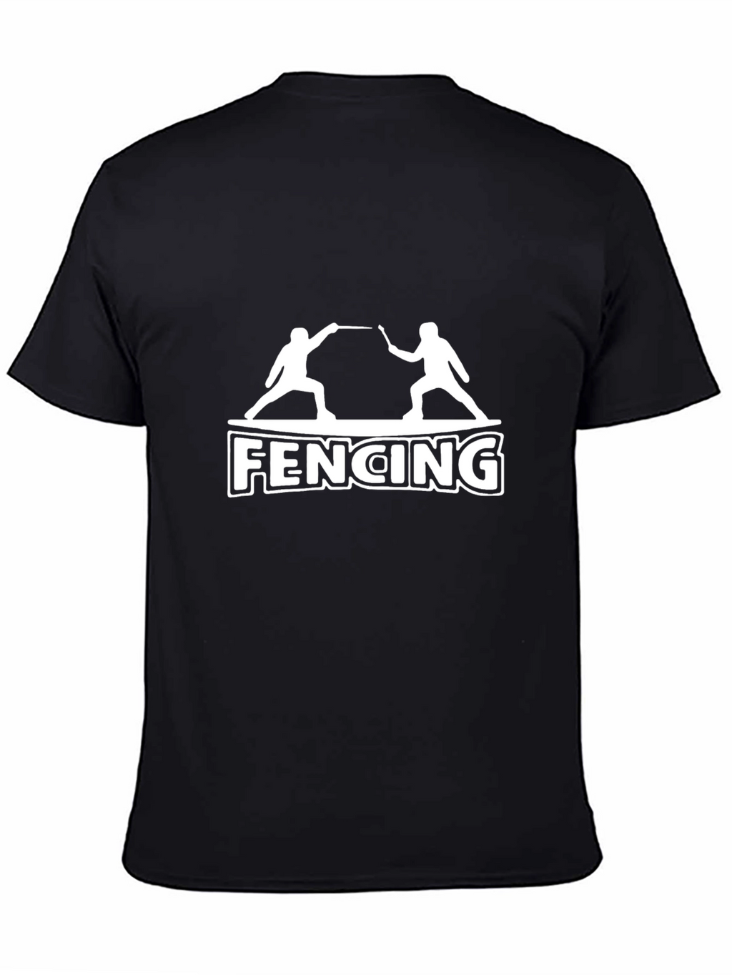 Fencing Graphic Tee | Black Sport Shirt