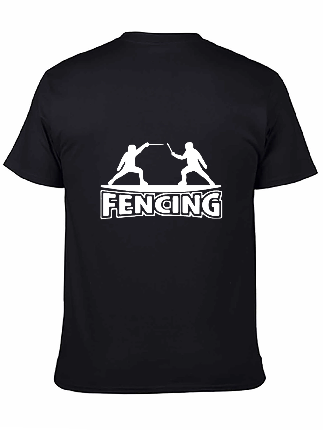 Fencing Graphic Tee | Black Sport Shirt