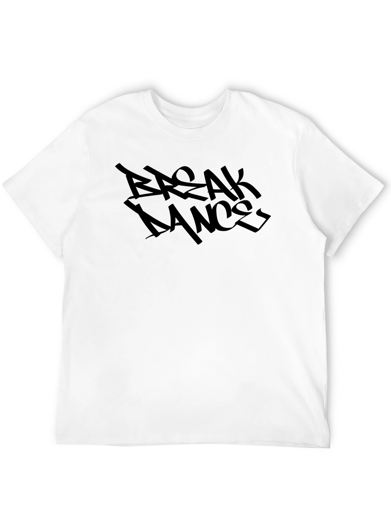 Black Break Dance Graphic Tee - Streetwear Style