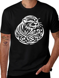 Otter Tribal Tattoo T-Shirt - Black
