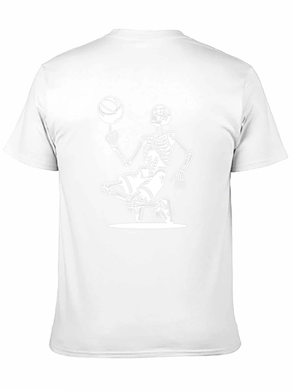 Skeleton Basketball T-Shirt - Spin to Win!