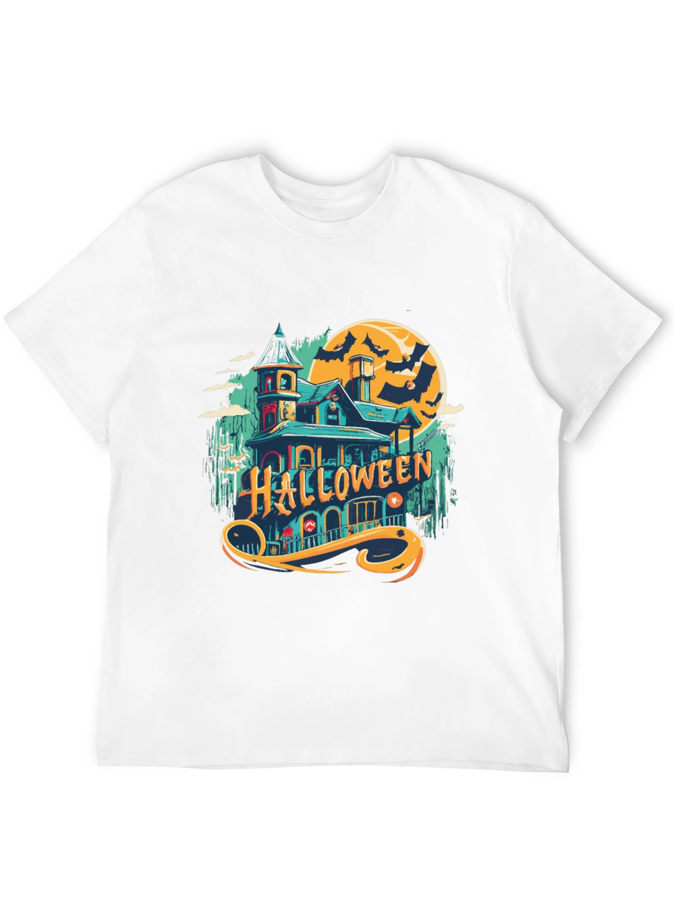 Halloween Spooky House Graphic Tee