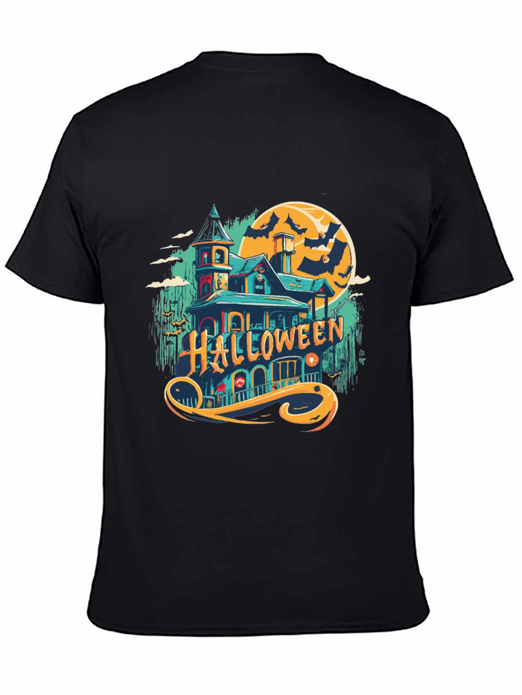 Halloween Spooky House Graphic Tee