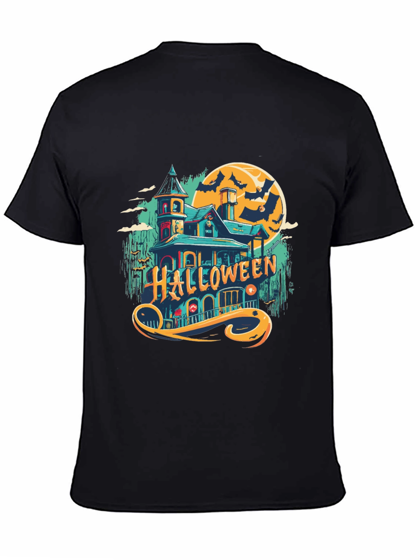 Halloween Spooky House Graphic Tee
