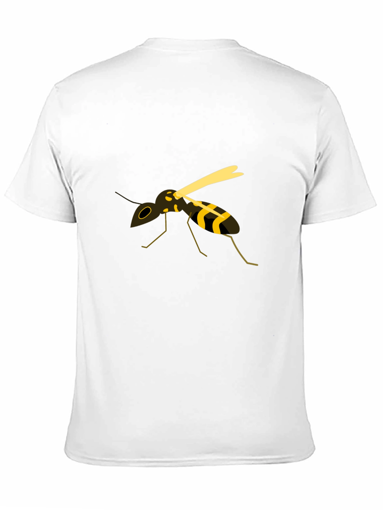 Wasp Graphic Tee - Black Cotton Casual Top