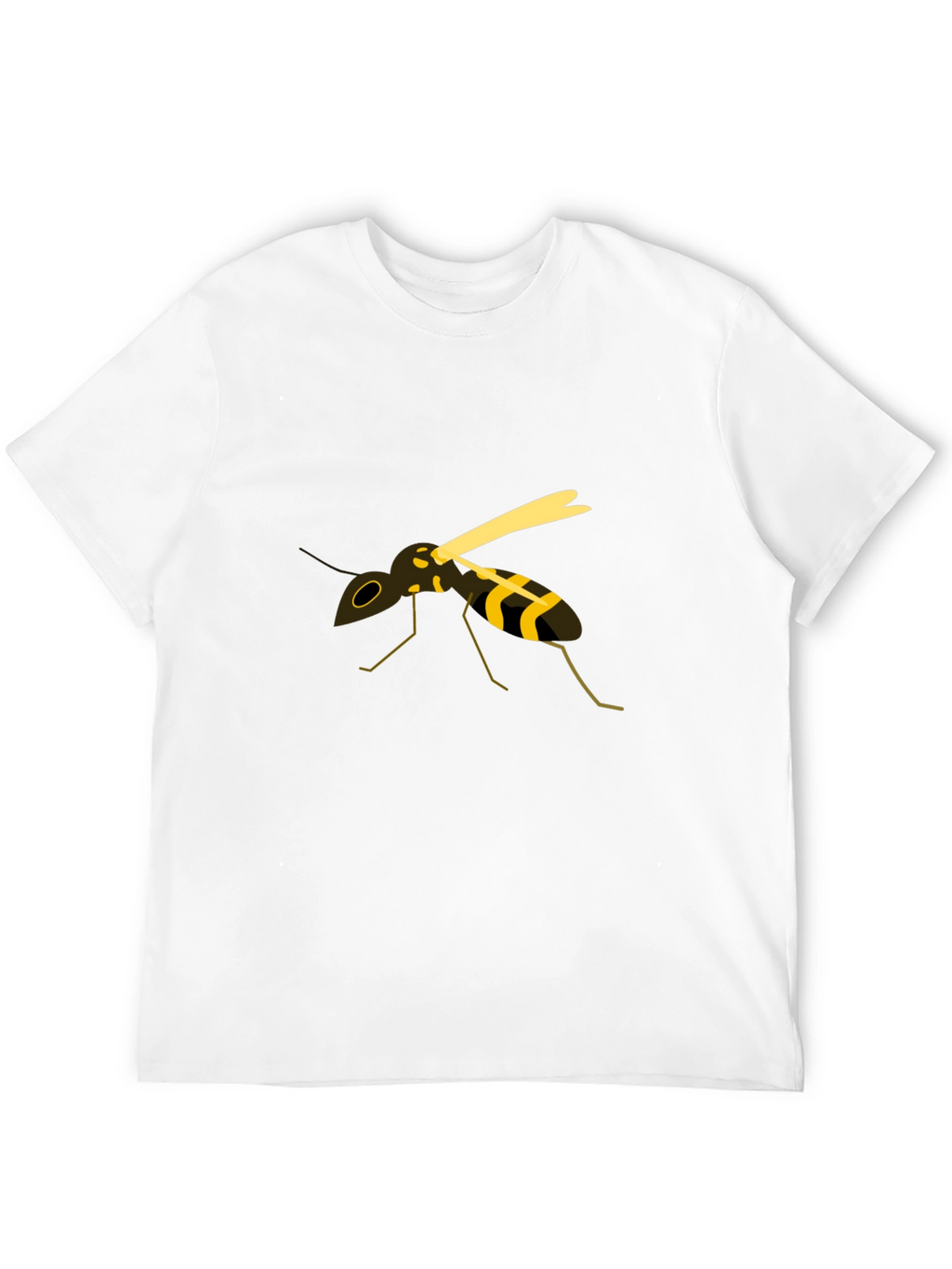 Wasp Graphic Tee - Black Cotton Casual Top