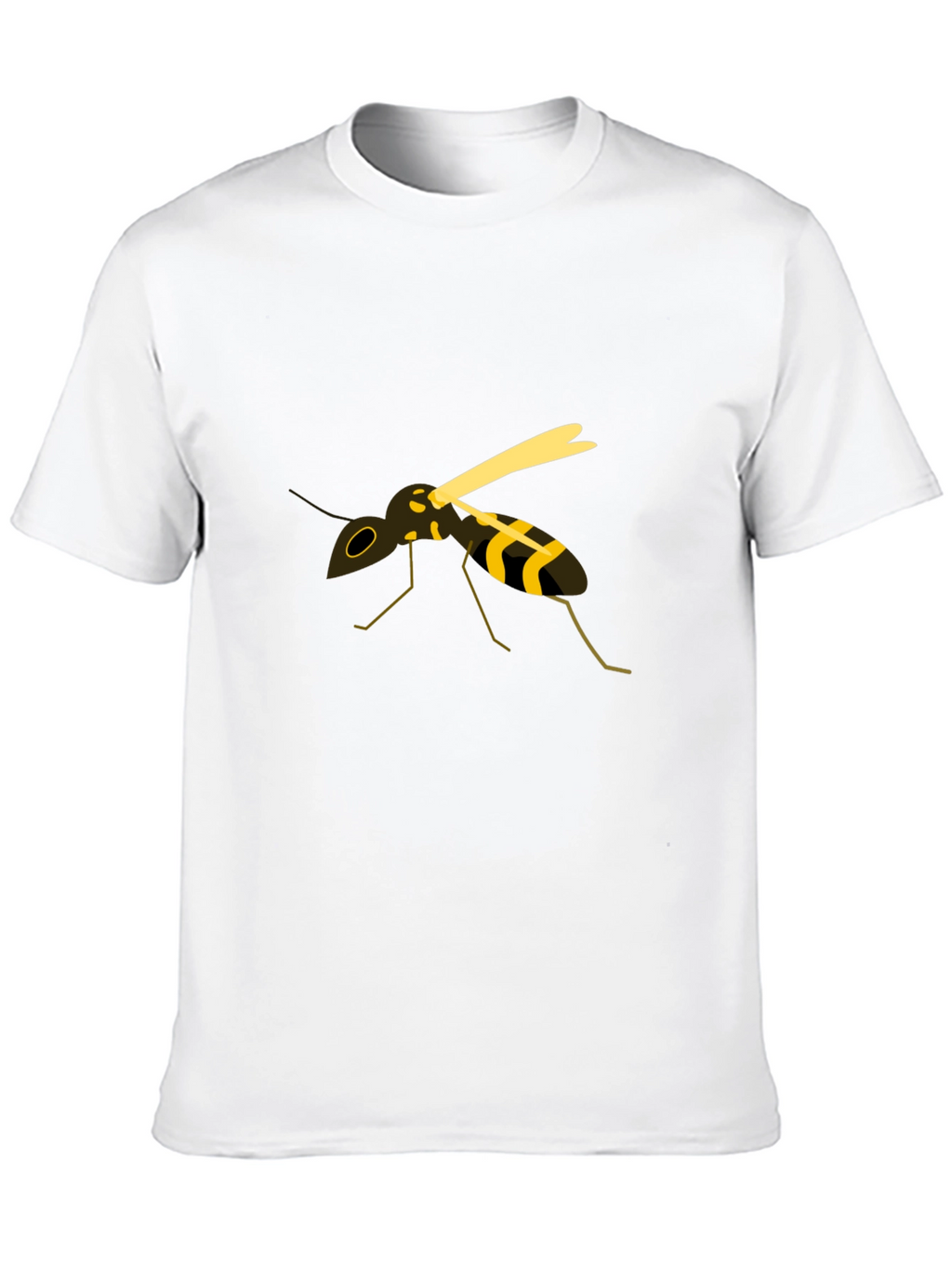 Wasp Graphic Tee - Black Cotton Casual Top