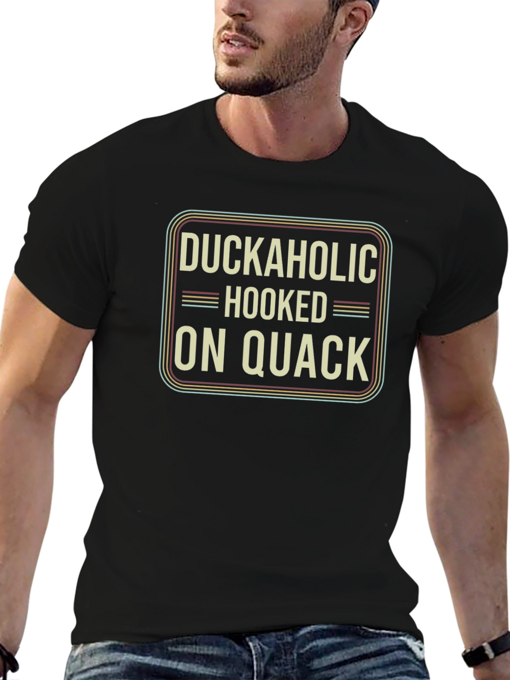 Duckaholic Hooked On Quack Graphic T-Shirt