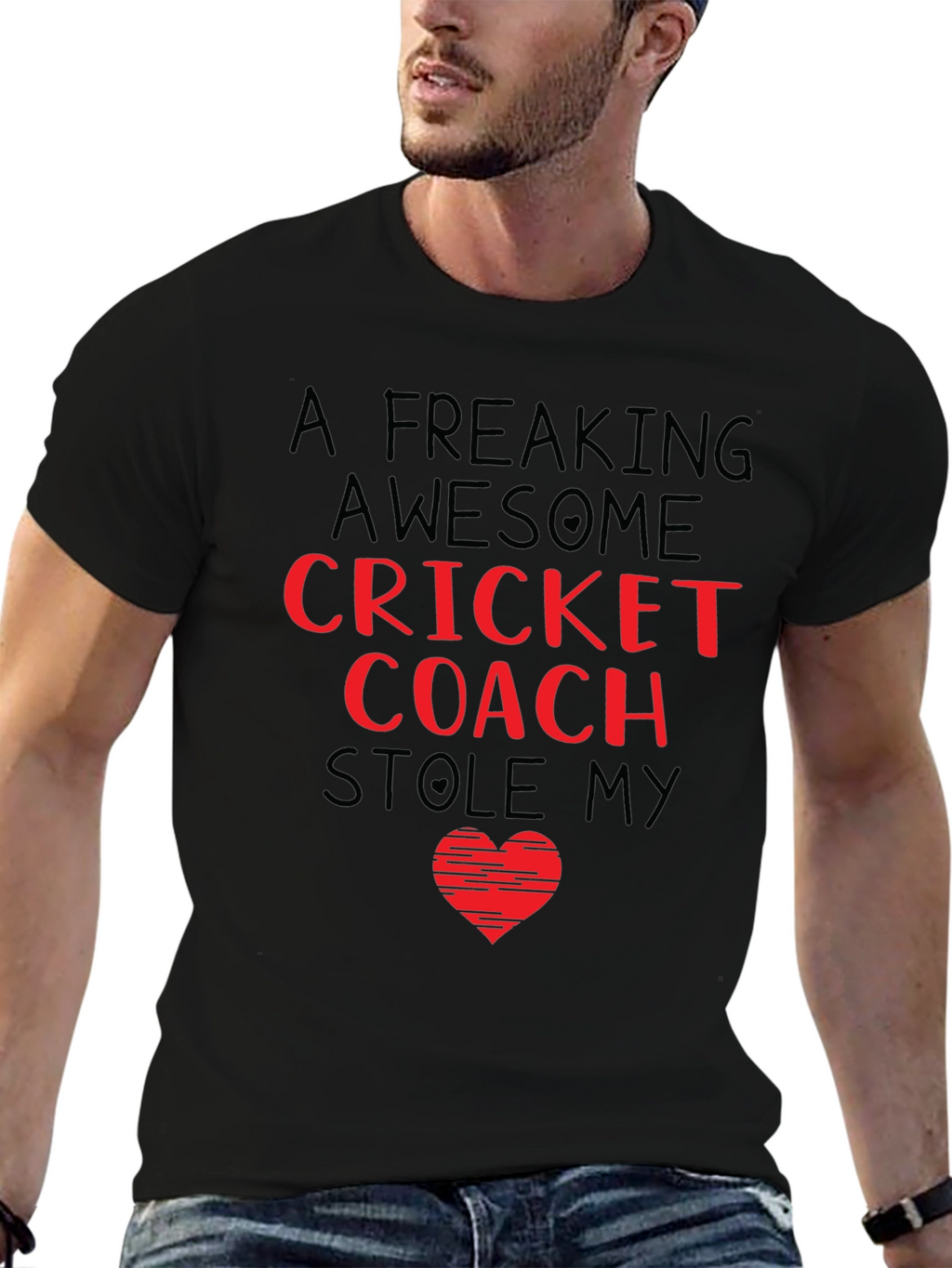 Awesome Cricket Coach Graphic Tee