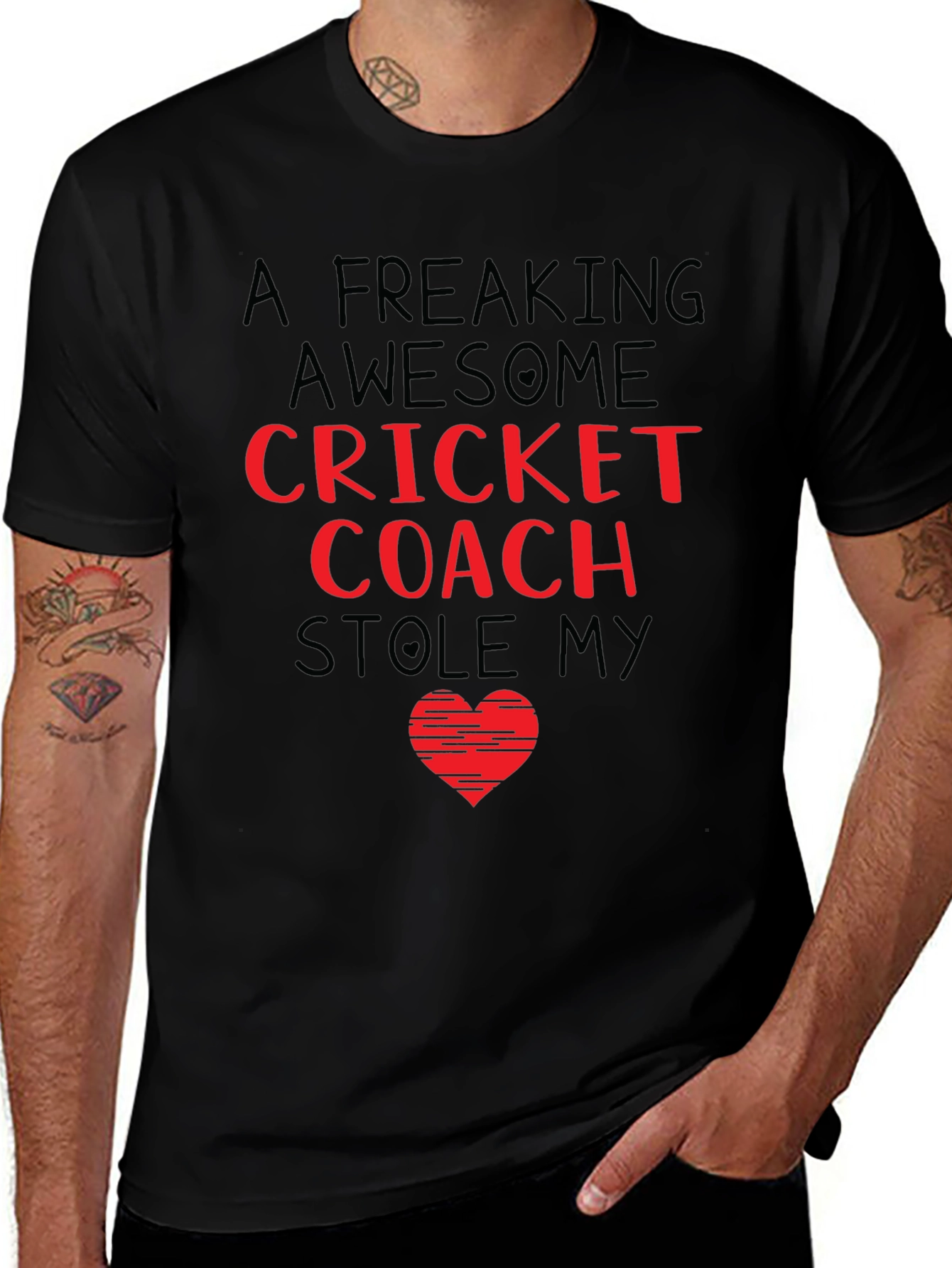 Awesome Cricket Coach Graphic Tee