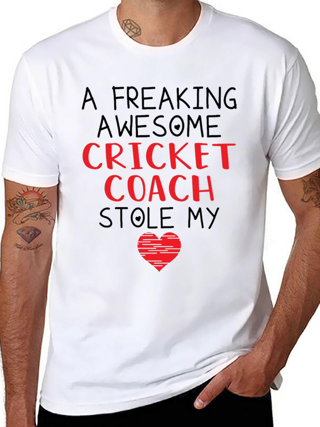 Awesome Cricket Coach Graphic Tee