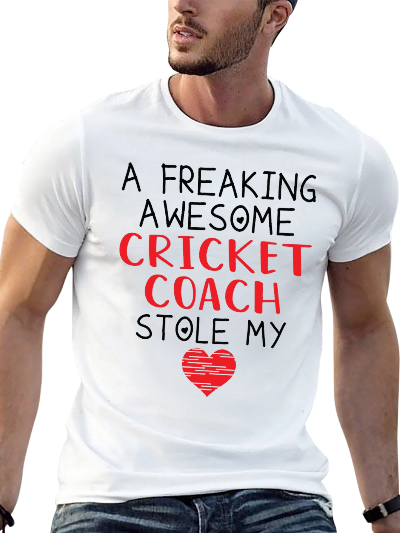 Awesome Cricket Coach Graphic Tee