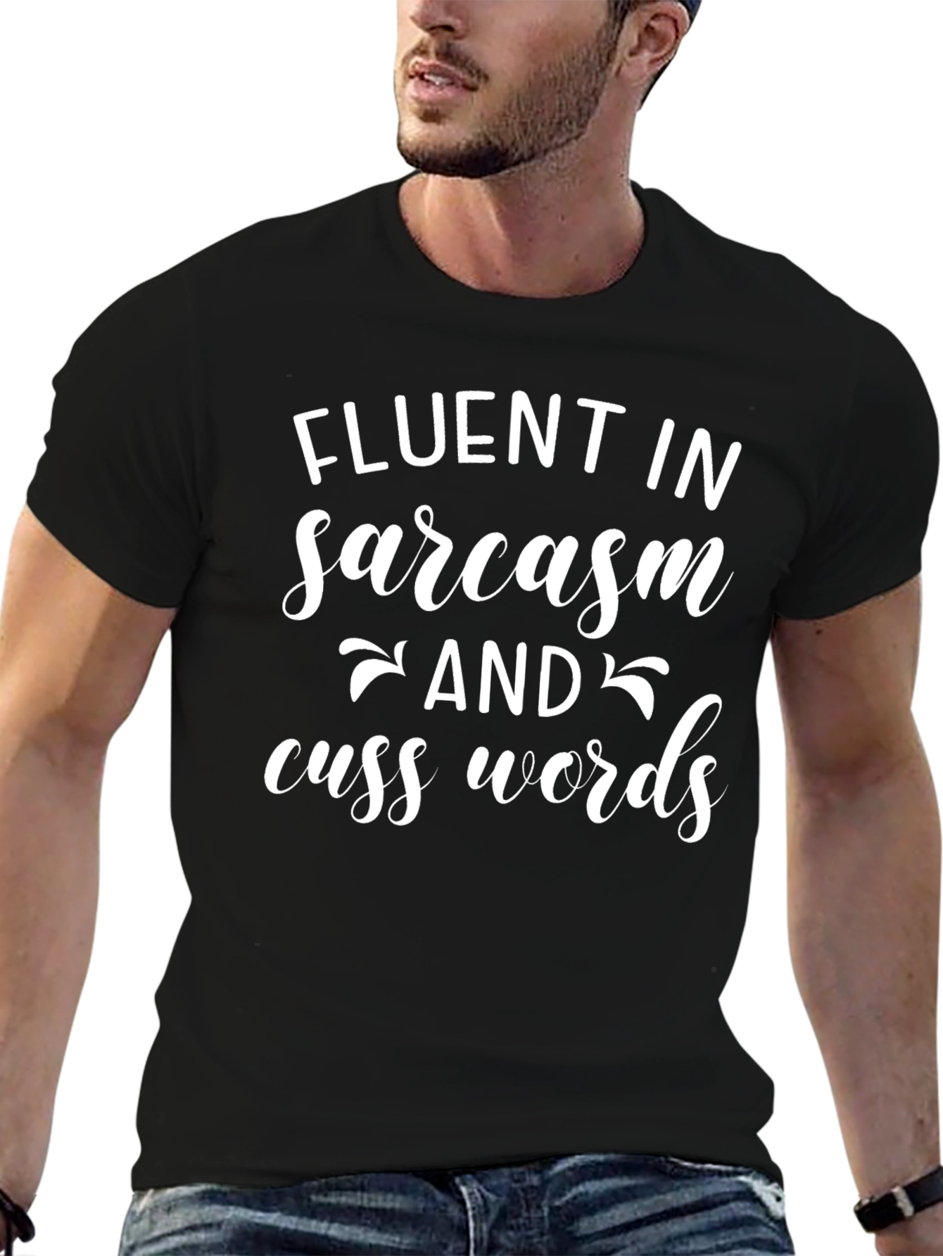 Fluent in Sarcasm Funny Graphic Tee