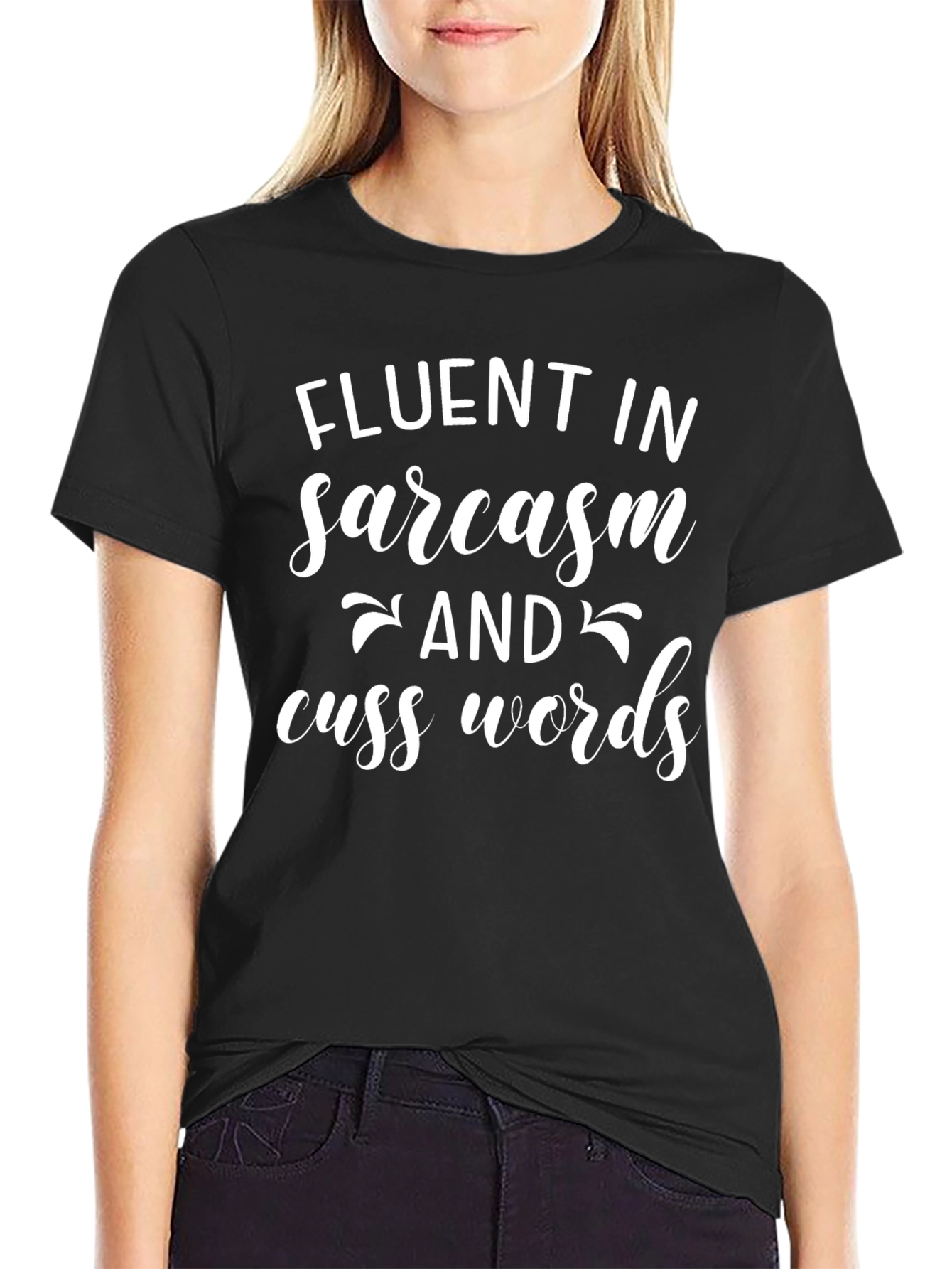 Fluent in Sarcasm Funny Graphic Tee