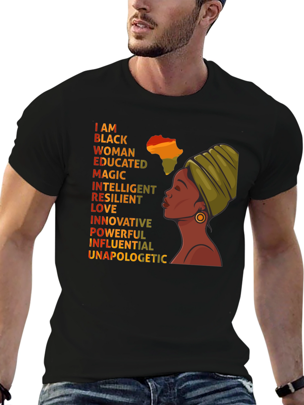 Empowered Black Woman Graphic Tee