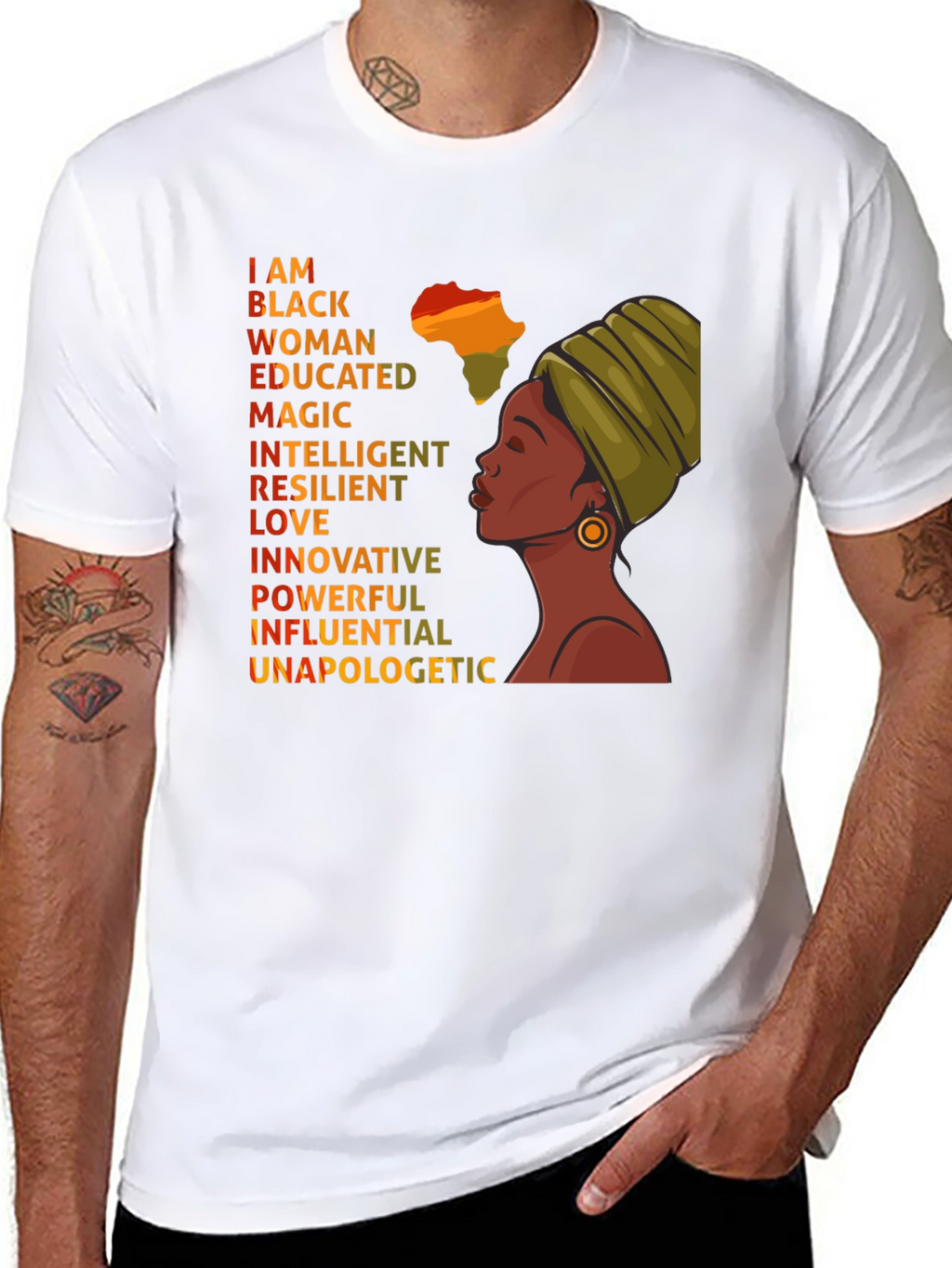 Empowered Black Woman Graphic Tee