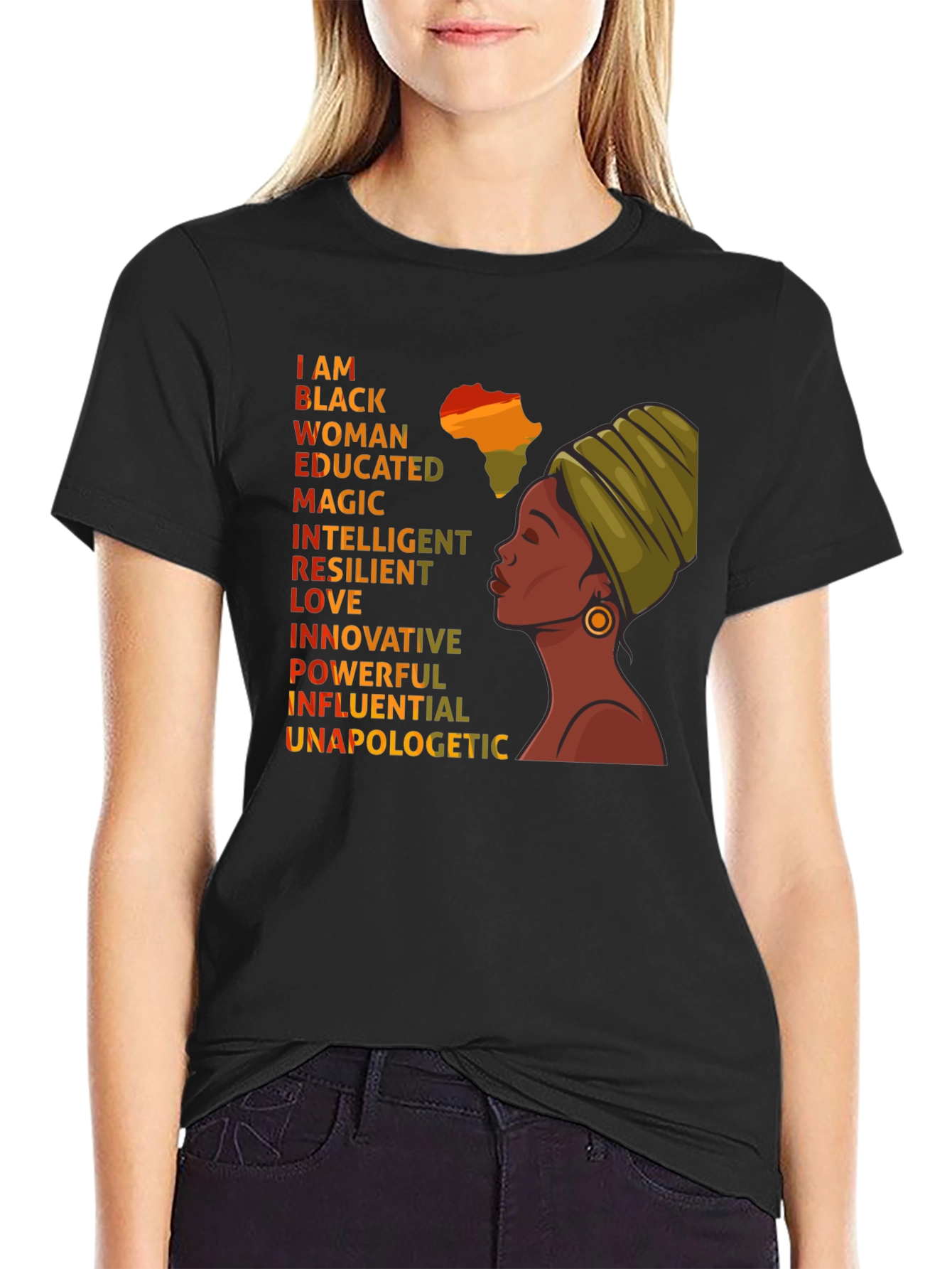 Empowered Black Woman Graphic Tee