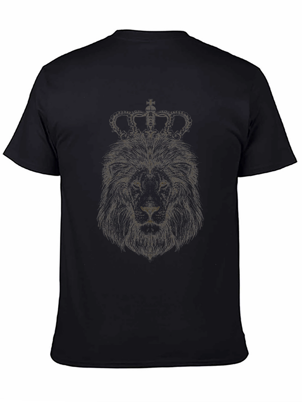 Lion Crown Graphic Tee - Black T-Shirt