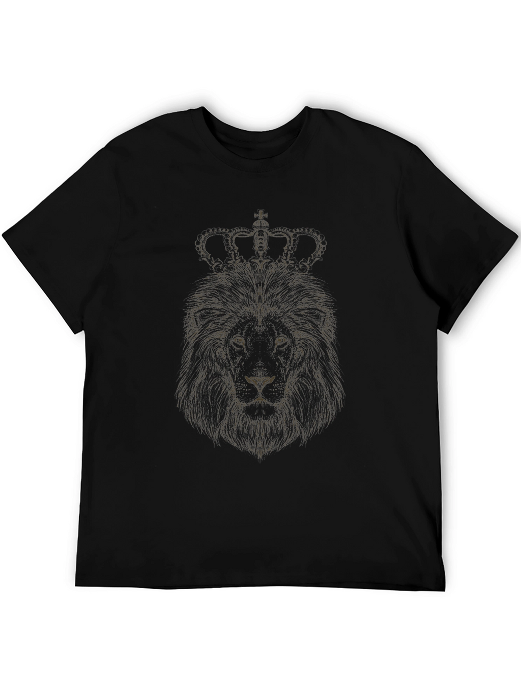 Lion Crown Graphic Tee - Black T-Shirt