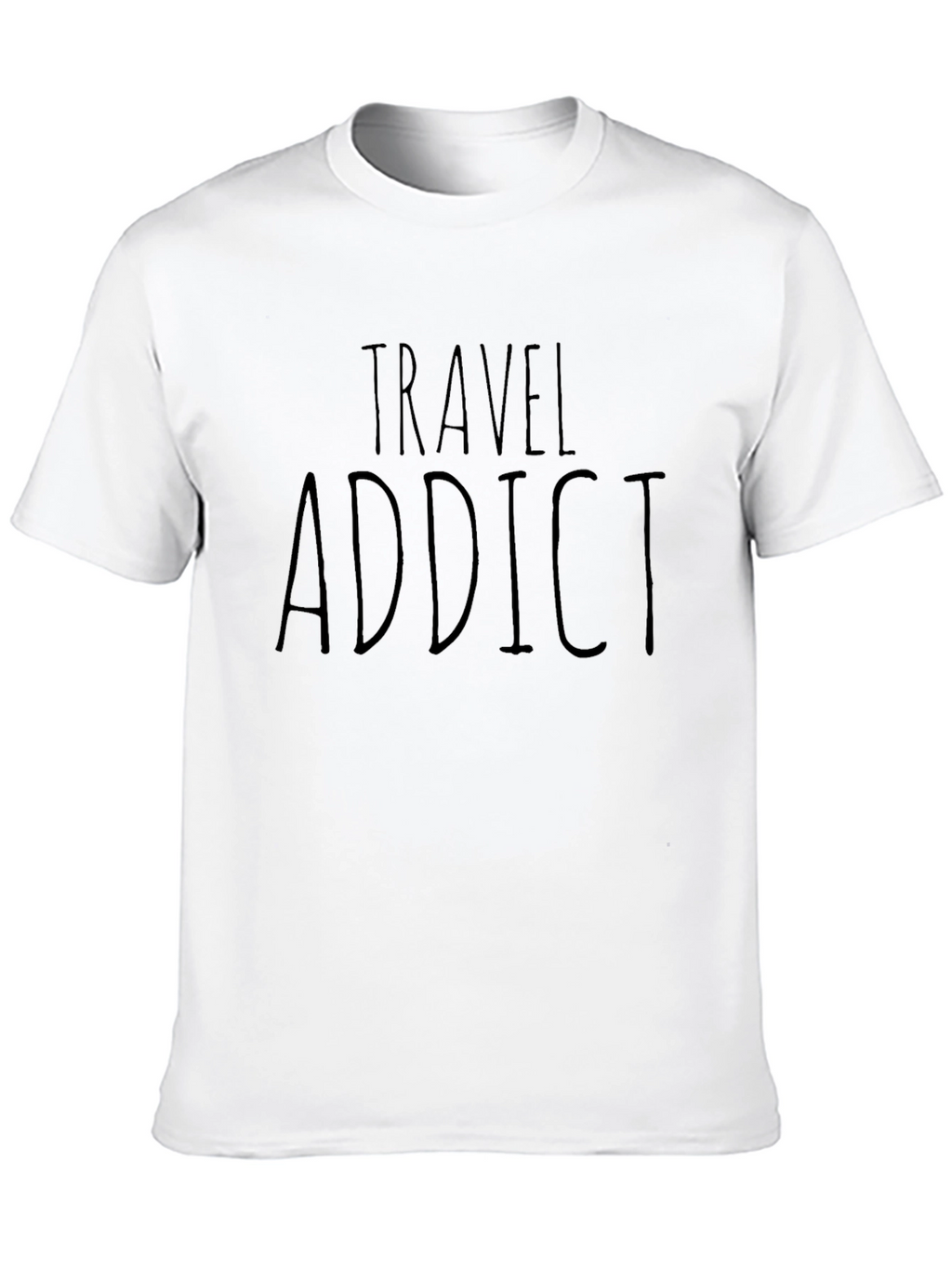 Travel Addict Black T-Shirt