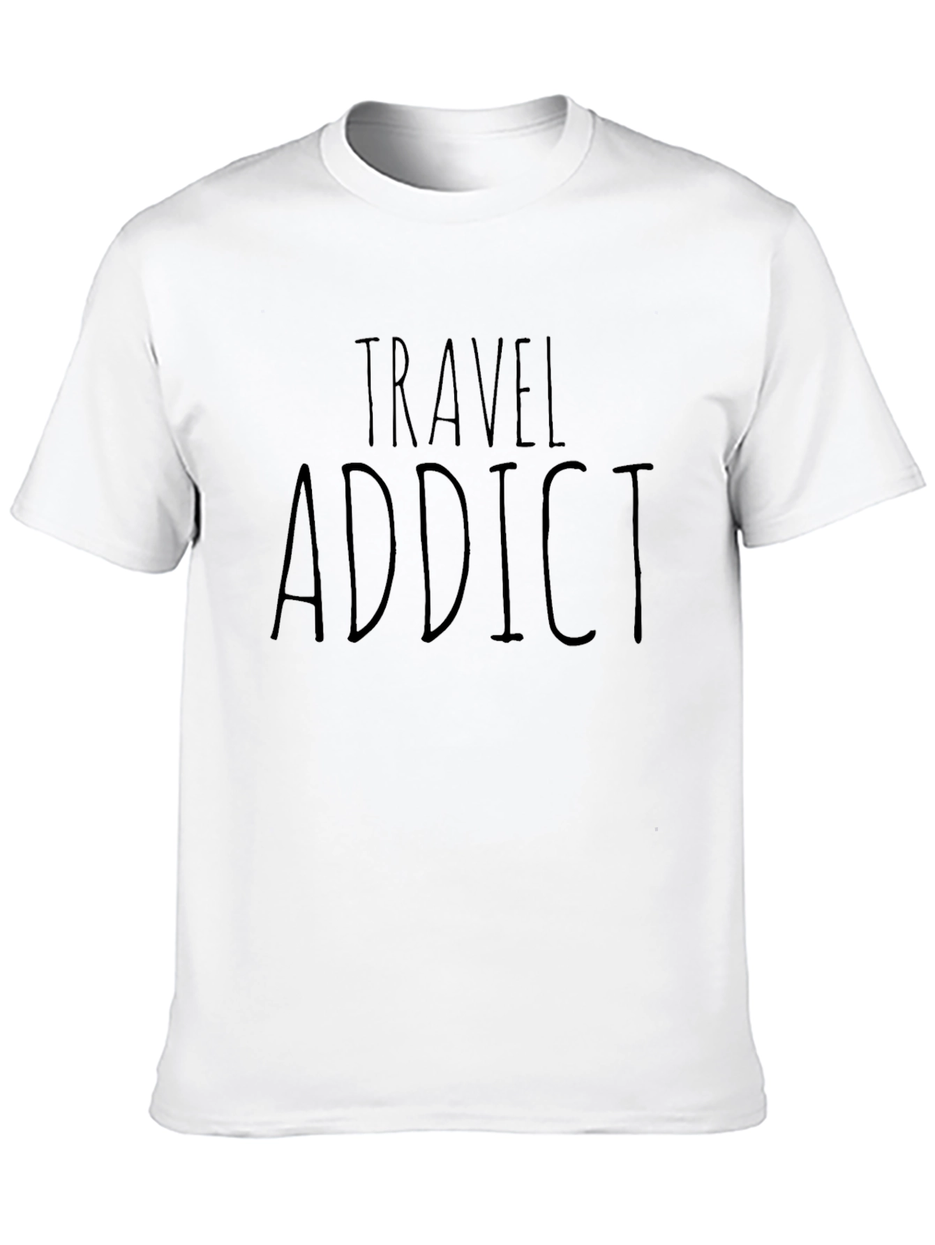 Travel Addict Black T-Shirt