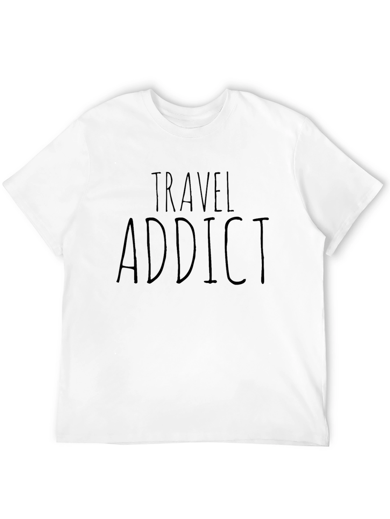 Travel Addict Black T-Shirt