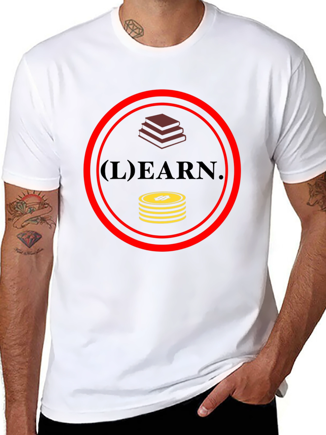 Learn and Earn Graphic T-Shirt