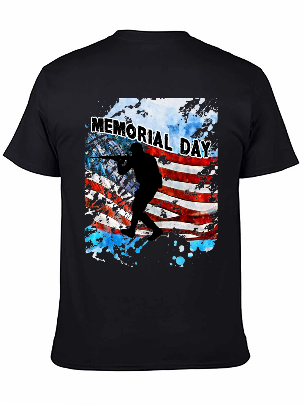 Memorial Day Flag Graphic T-Shirt