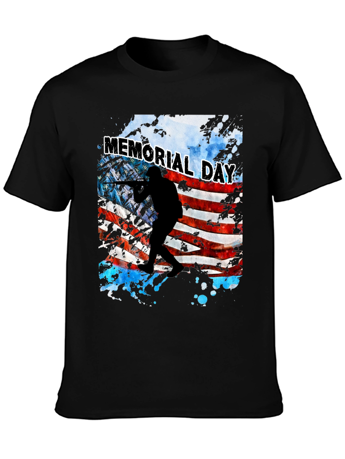 Memorial Day Flag Graphic T-Shirt
