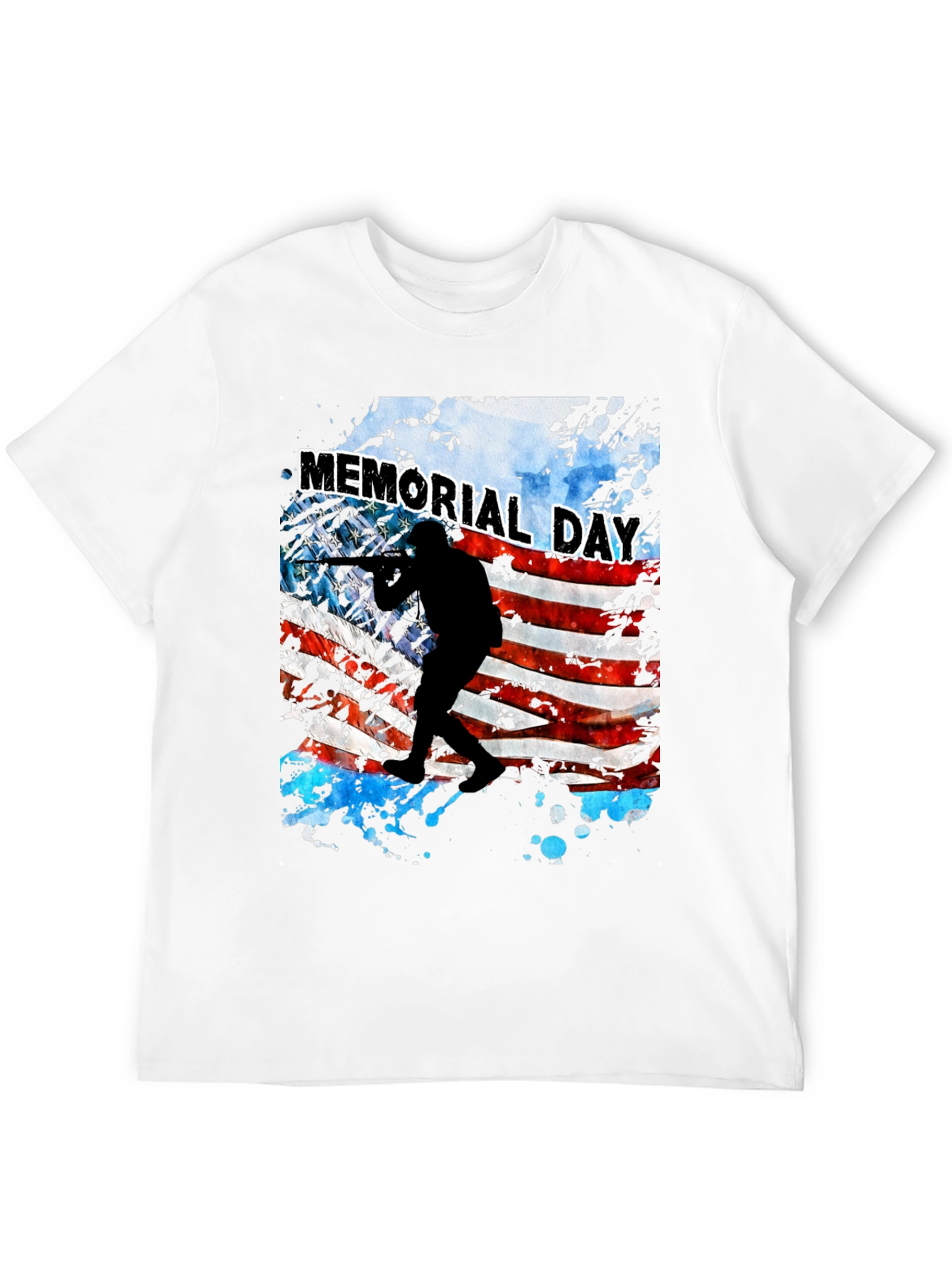 Memorial Day Flag Graphic T-Shirt