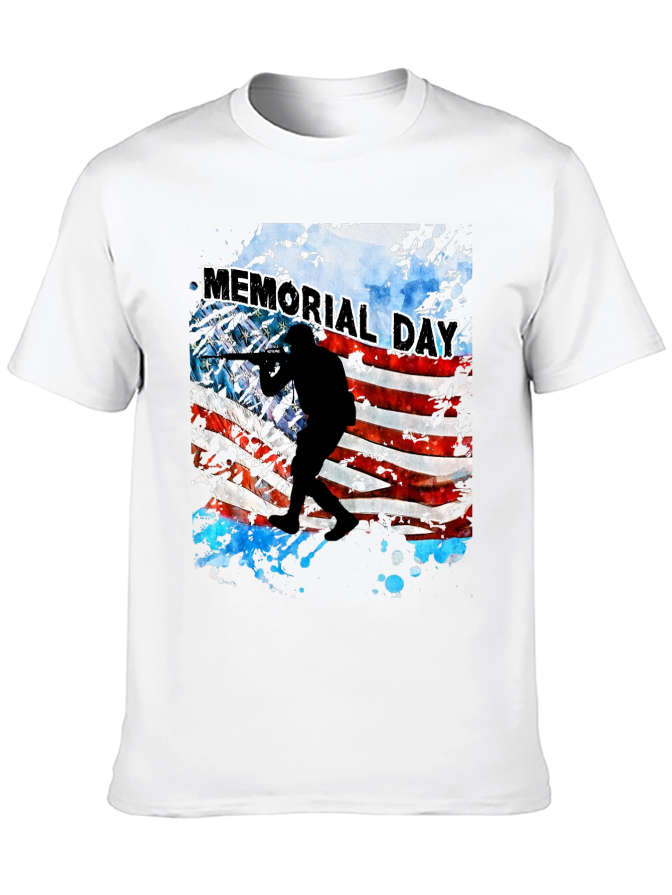 Memorial Day Flag Graphic T-Shirt