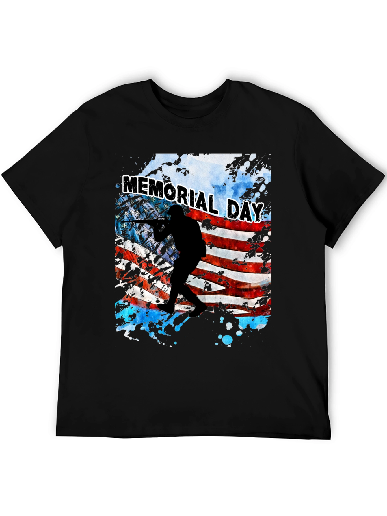 Memorial Day Flag Graphic T-Shirt