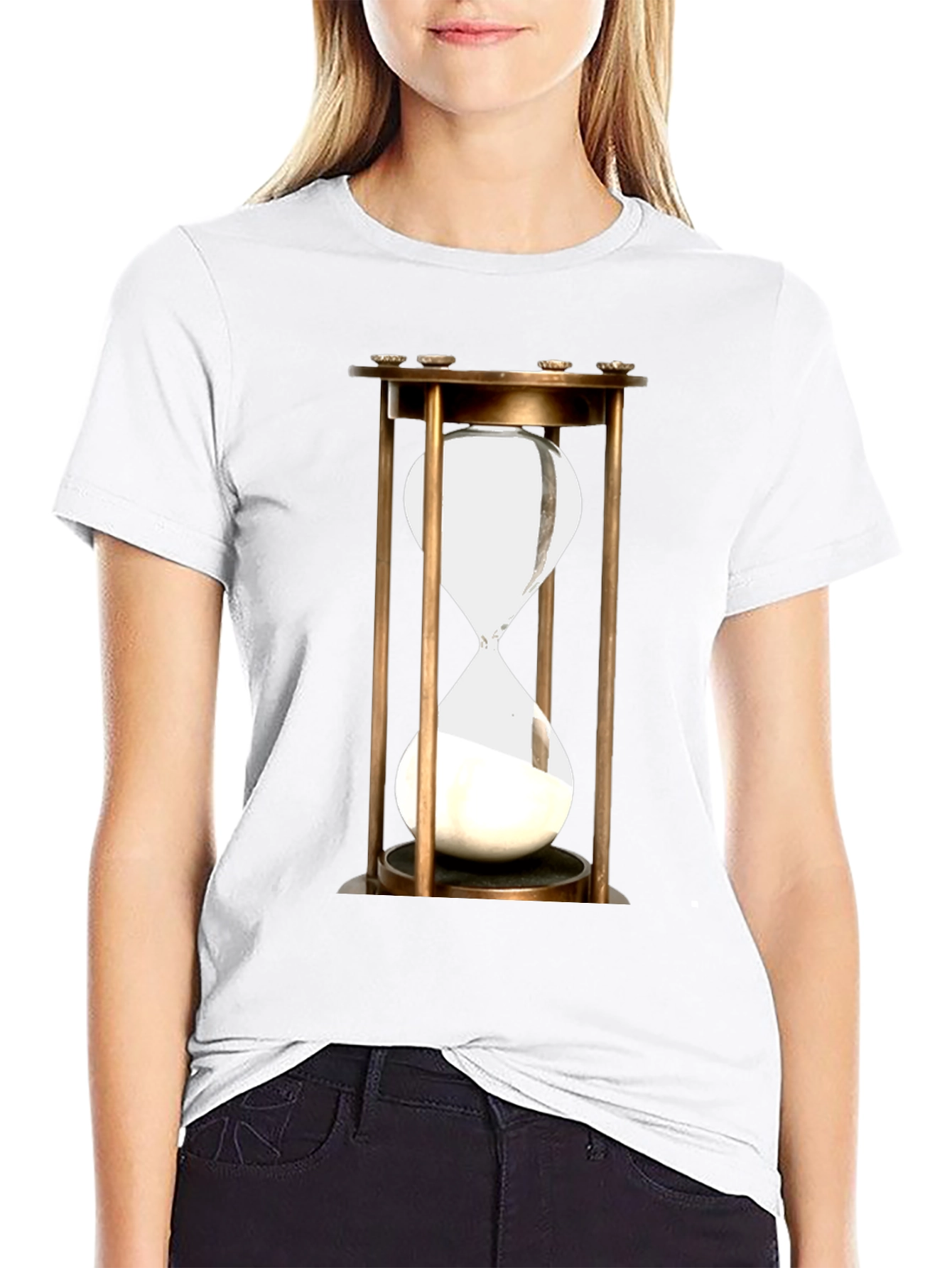 Hourglass Graphic Tee - Time Flies!