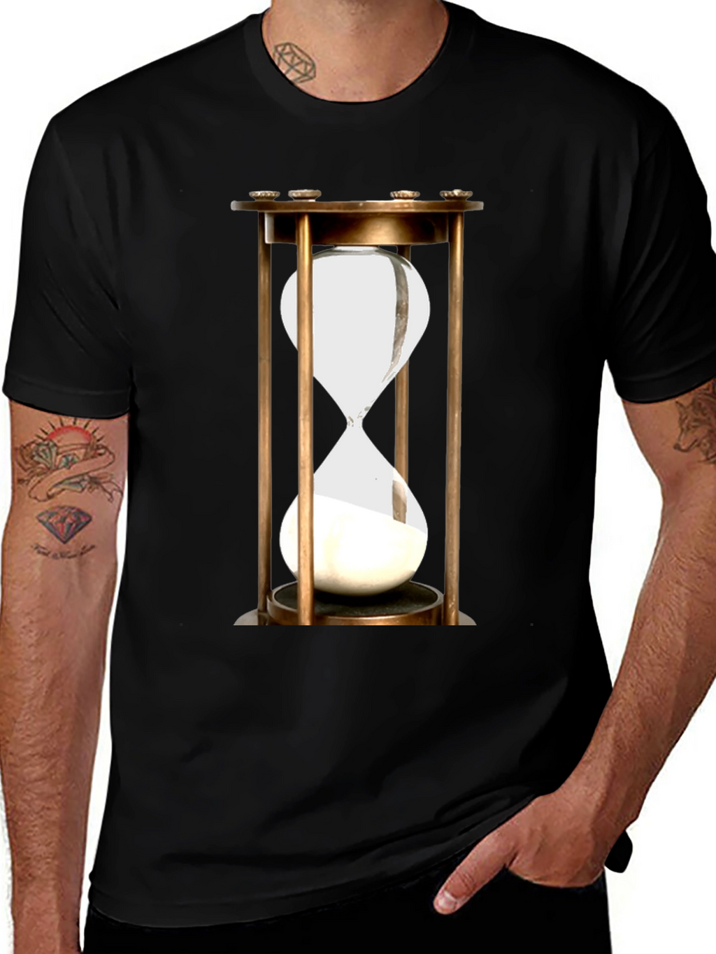 Hourglass Graphic Tee - Time Flies!