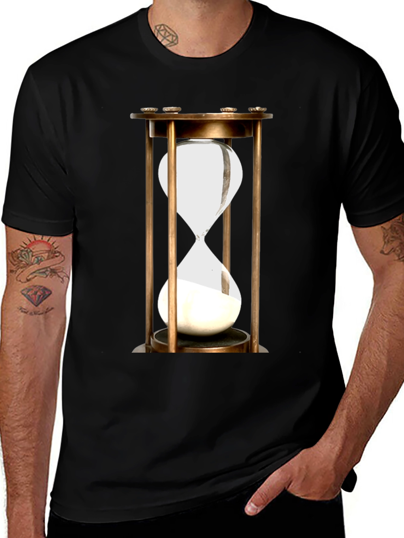Hourglass Graphic Tee - Time Flies!