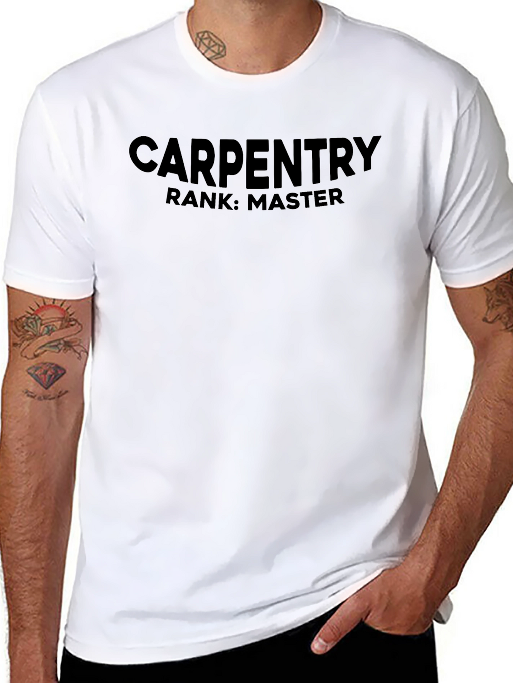 Carpentry Master Rank Black T-Shirt