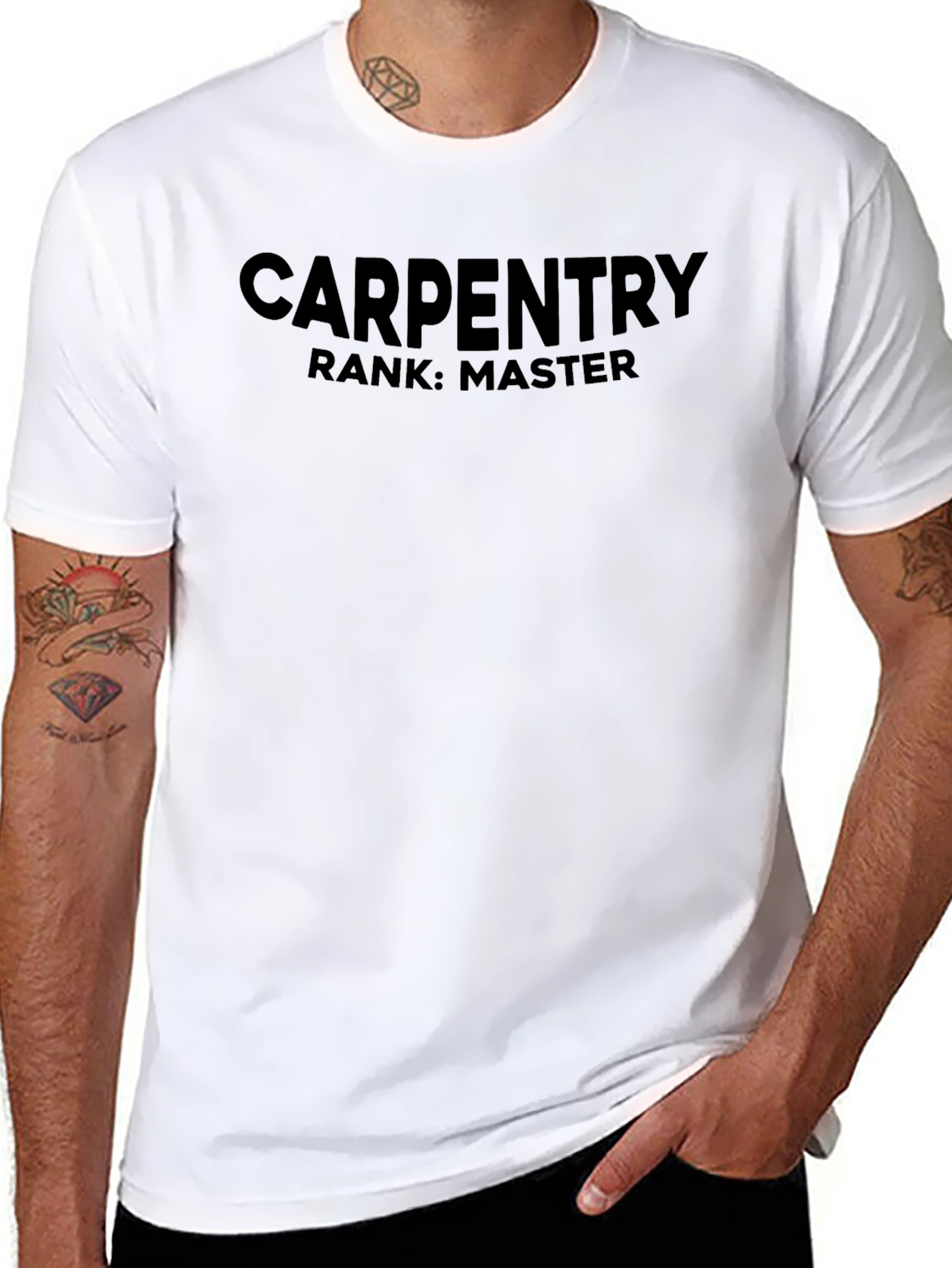 Carpentry Master Rank Black T-Shirt