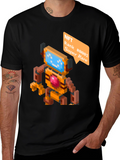 Pixelated NFT Robot Graphic Tee