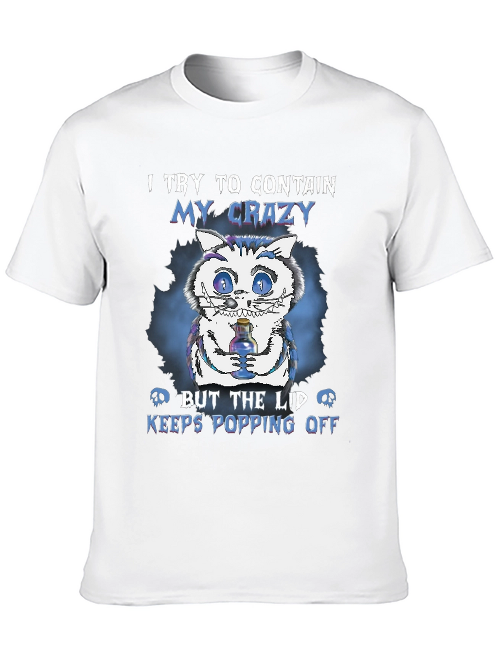 Crazy Cat T-Shirt: Lid Keeps Popping Off