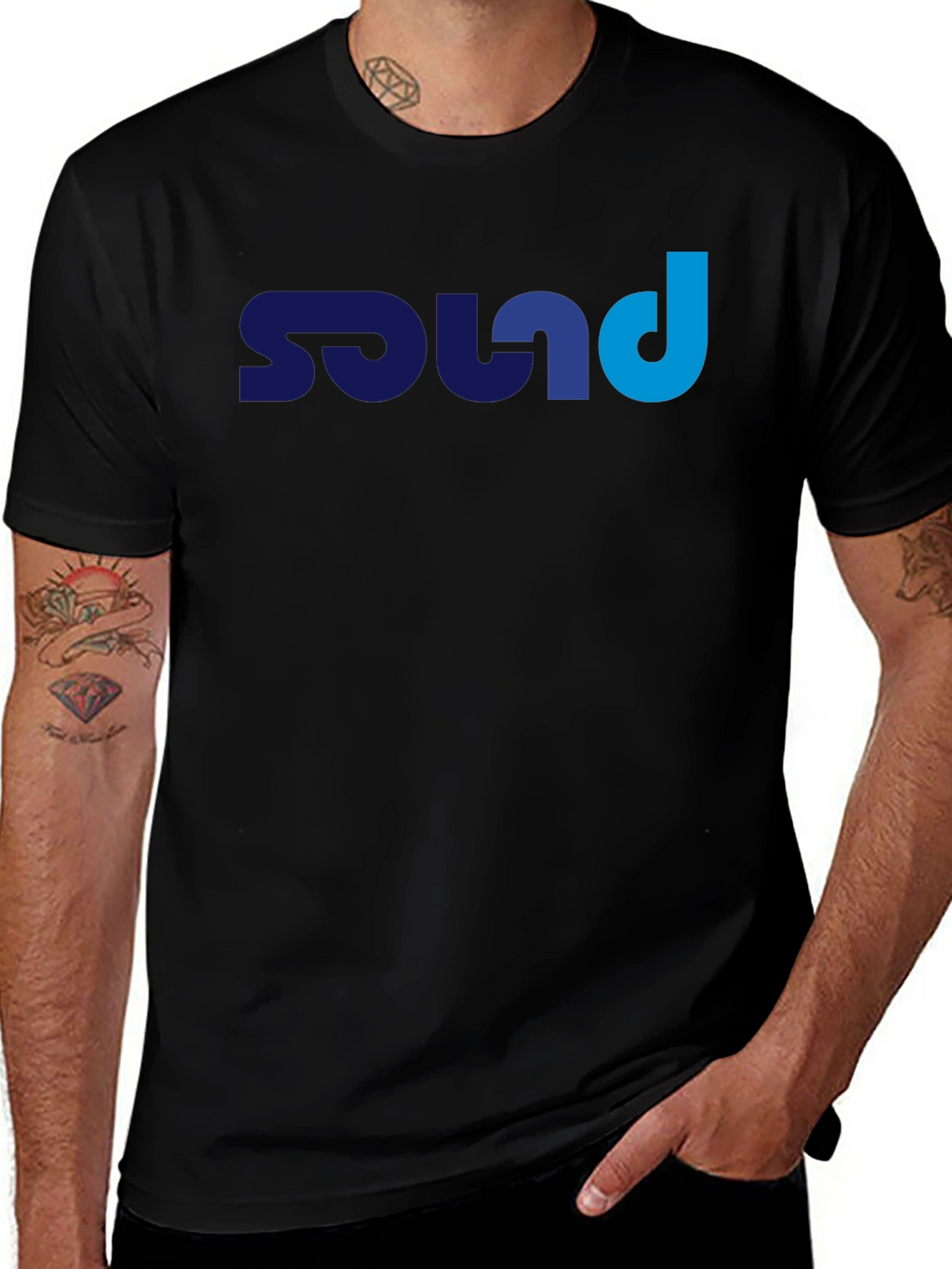 Sound Graphic Tee - Black
