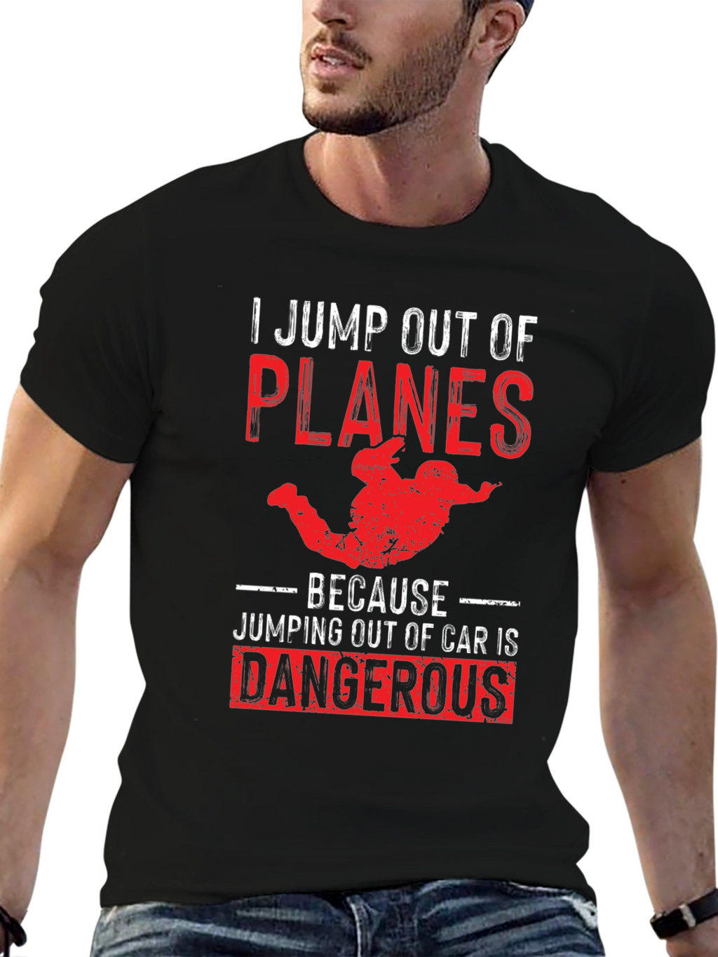 Skydiving Humor T-Shirt: Planes Over Cars