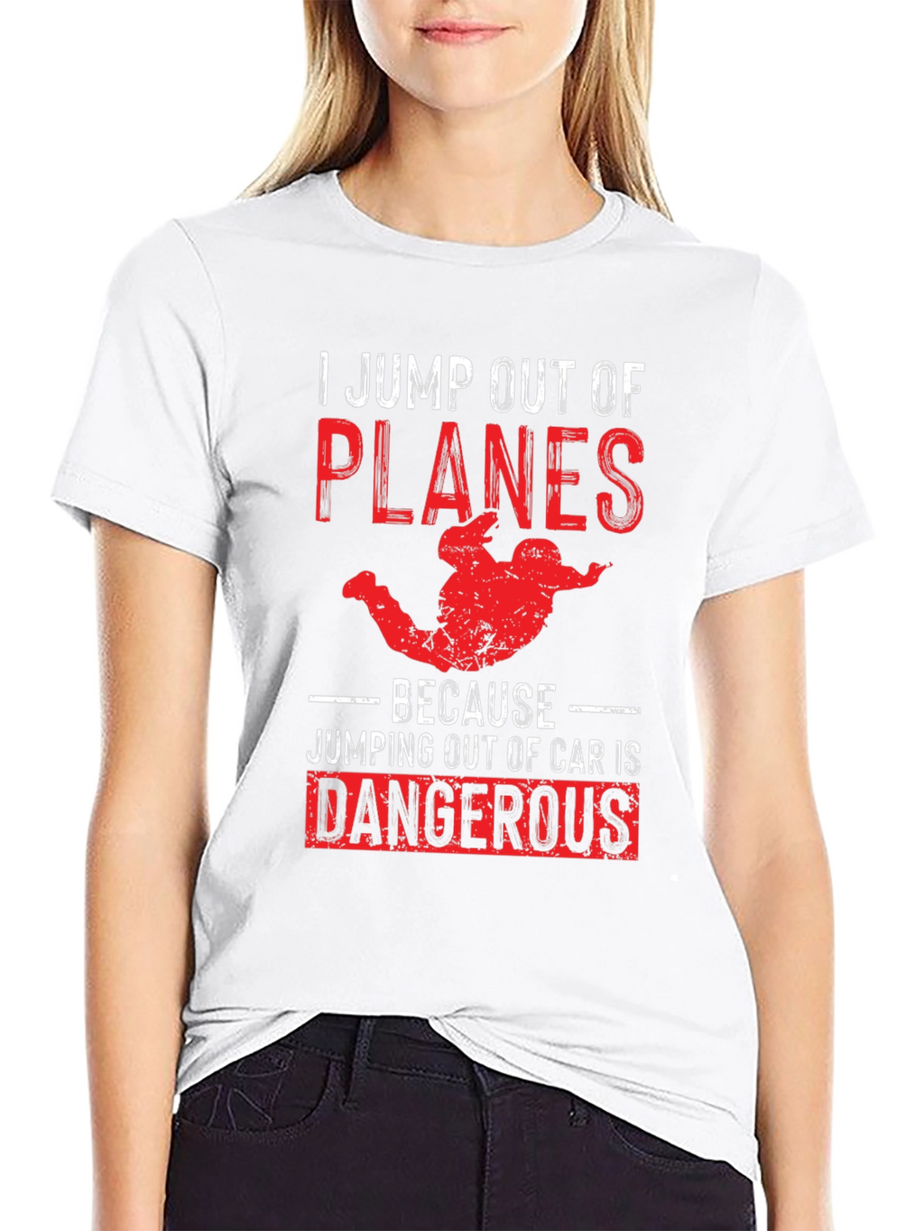 Skydiving Humor T-Shirt: Planes Over Cars